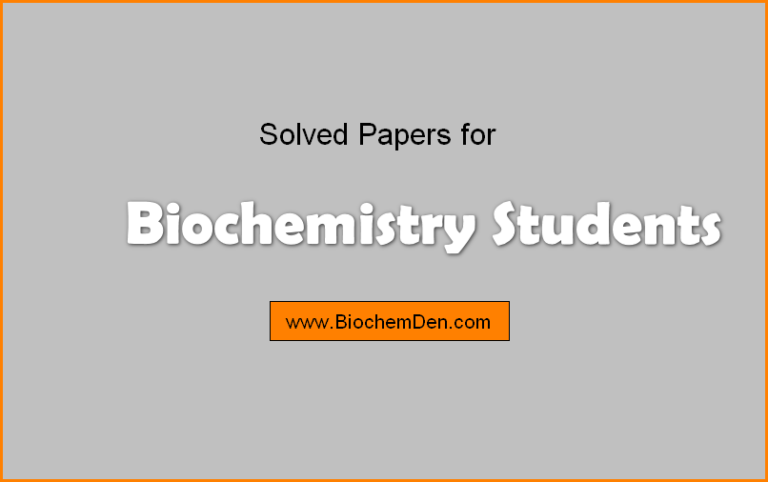 Biochemistry Question Bank for Second B.Sc. Students