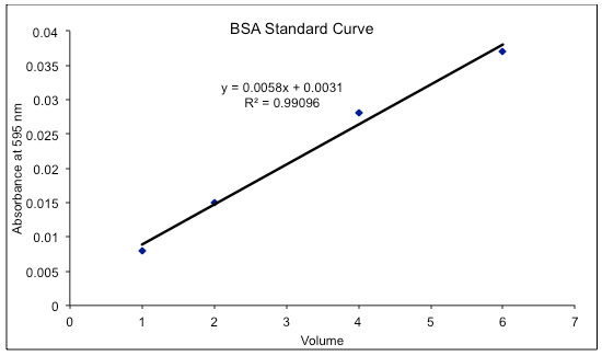 BSA Standard Curve