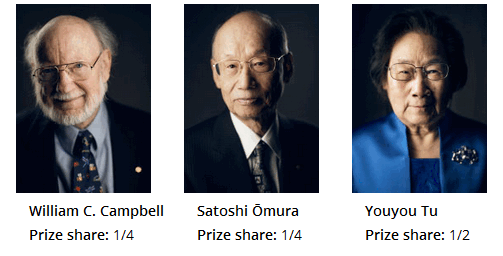Nobel Prize in Physiology or Medicine in 2015