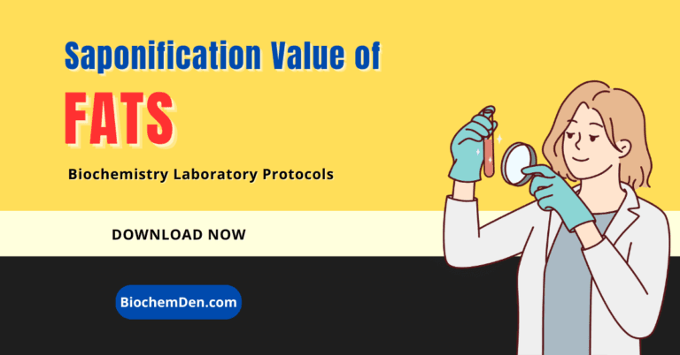 Estimation of Saponification Value of Fats/Oils