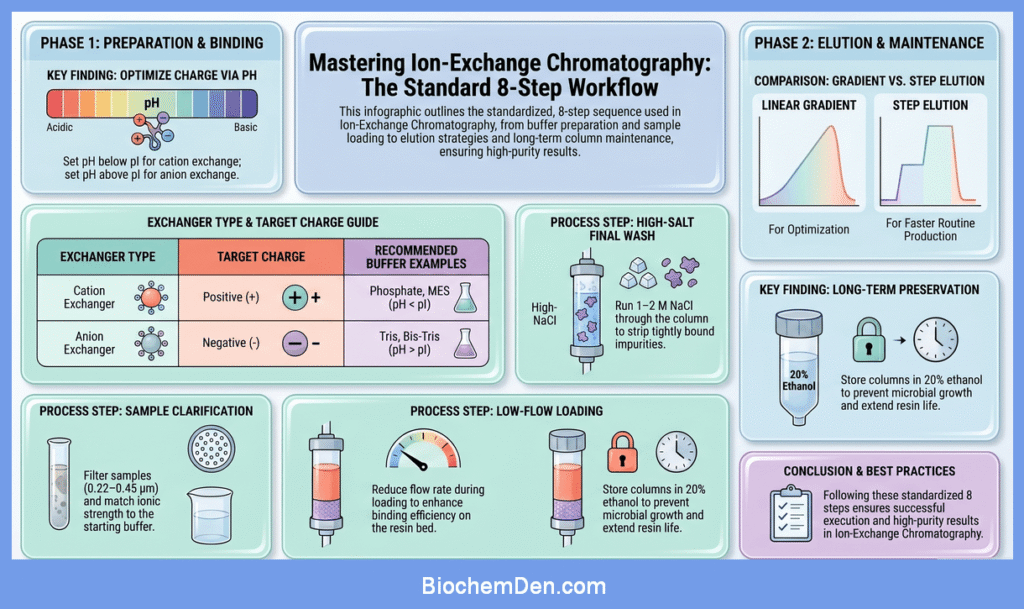 Ion-Exchange Chromatography (Step‑by‑Step Procedure)