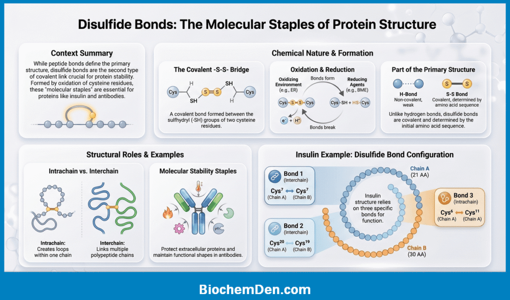 disulphide bonds in Protein primary Structure