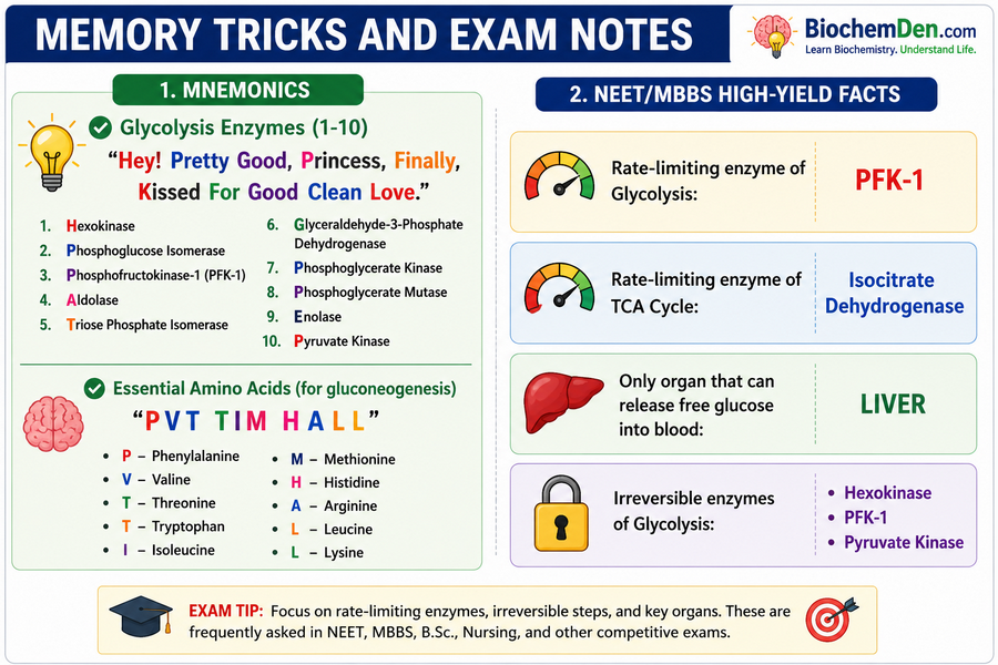 Metabolism - Memory Tricks and Exam Notes