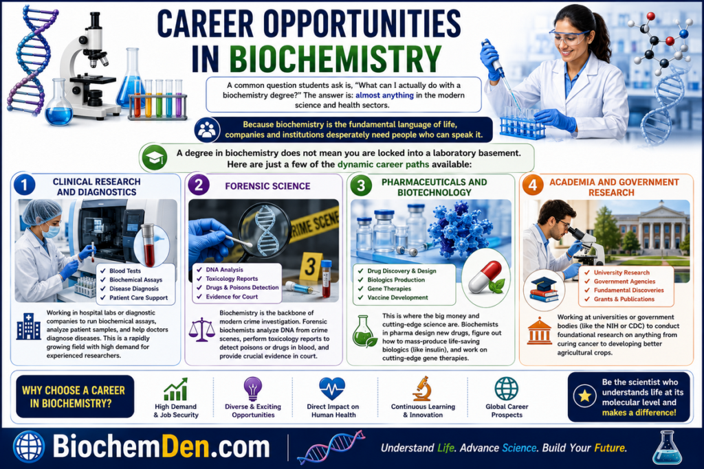 career opertunies of Biochemistry