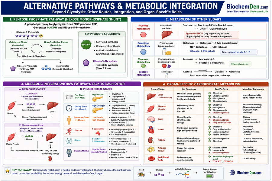 glucose alternative pathways