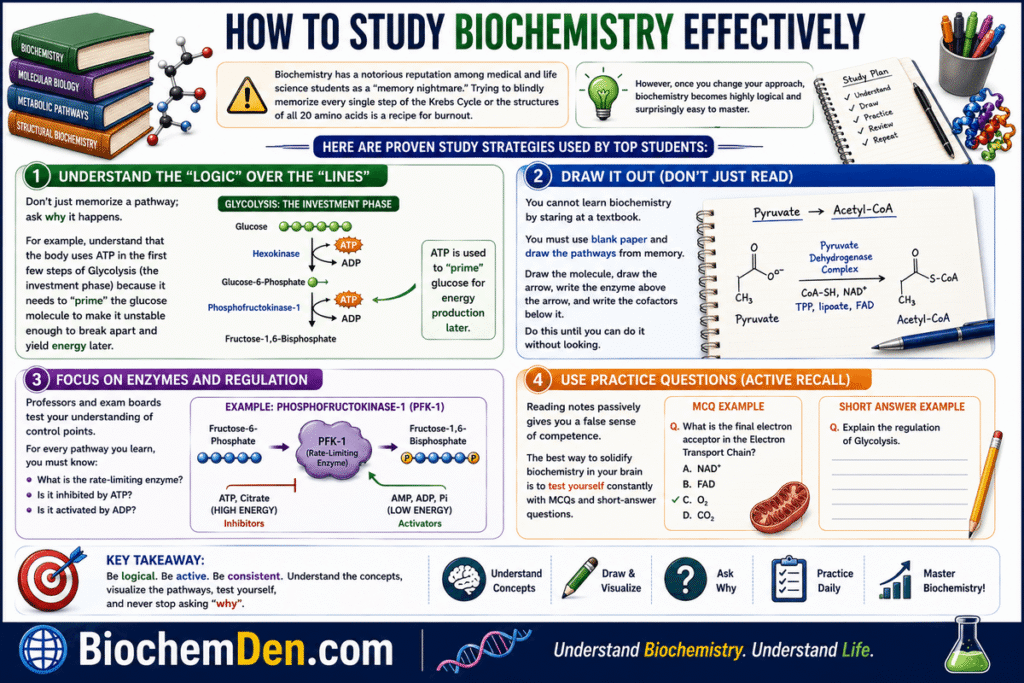 how to study Biochemistry